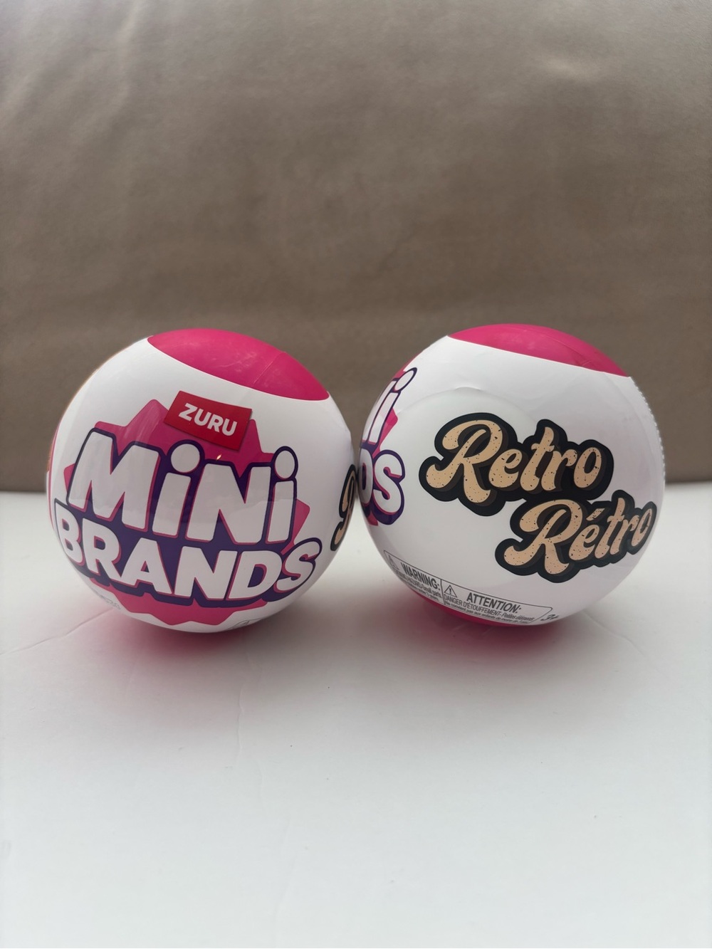 ZURU Mini Brands Retro Mystery Capsule Balls 2-Pack 1:6 Scale Age 8+